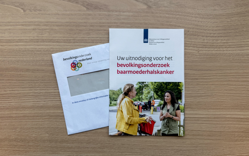 Uitnodigingsfolder bevolkingsonderzoek baarmoederhalskanker
